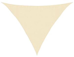 Żagiel przeciwsłoneczny, 160 g/m², kremowy, 3,5x3,5x4,9 m, hdpe