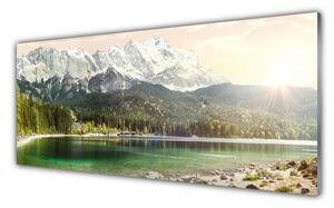 Obraz Szklany Góry Las Jezioro Krajobraz