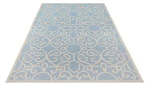 Niebiesko-beżowy dywan odpowiedni na zewnątrz NORTHRUGS Nebo, 70x140 cm