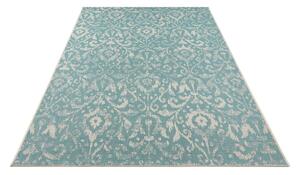 Turkusowo-beżowy dywan odpowiedni na zewnątrz NORTHRUGS Hatta, 70x140 cm