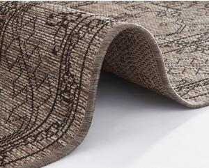 Szarobrązowy dywan odpowiedni na zewnątrz NORTHRUGS Tyros, 140x200 cm