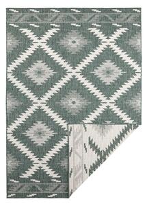 Zielono-kremowy dywan odpowiedni na zewnątrz NORTHRUGS Malibu, 170x120 cm