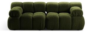 Zielona sofa modułowa z materiału bouclé 188 cm Bellis – Micadoni Home