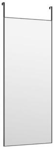 Lustro na drzwi, czarne, 40x100 cm, szkÅo i aluminium