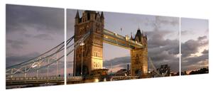 Obraz - Tower Bridge nocą (170x50 cm)