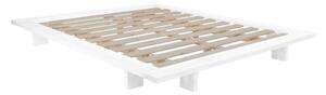 Łóżko dwuosobowe z drewna sosnowego z materacem Karup Design Japan Comfort Mat White/Natural, 140x200 cm