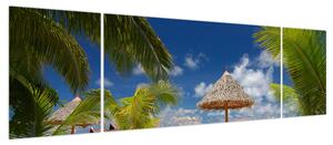 Obraz - Plaża z białym piaskiem (170x50 cm)