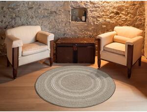 Beżowy dywan odpowiedni na zewnątrz Universal Silvana Rutto, ⌀ 120 cm