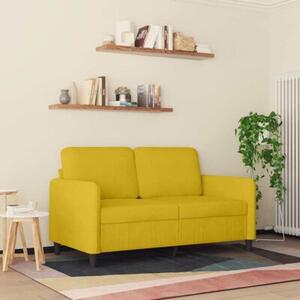 Sofa 2-osobowa, Å¼Ã³Åta, 120 cm, tapicerowana aksamitem