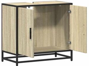 Szafka pod umywalkę łazienkową sonoma oak 65x33x60 cm drewno klejone