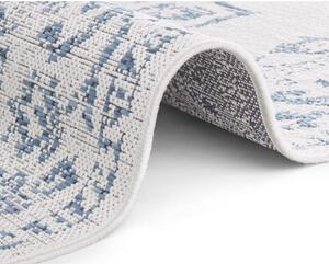 Niebiesko-kremowy dywan odpowiedni na zewnątrz NORTHRUGS Tilos, 160x230 cm