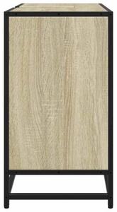 Szafka pod umywalkę łazienkową sonoma oak 65x33x60 cm drewno klejone