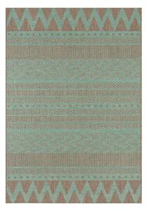 Zielono-beżowy dywan odpowiedni na zewnątrz NORTHRUGS Sidon, 70x140 cm