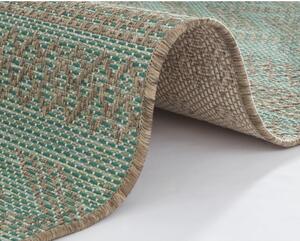 Zielono-beżowy dywan odpowiedni na zewnątrz NORTHRUGS Sidon, 200x290 cm