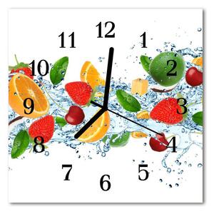 Zegar szklany kwadratowy Owoc
