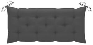 Ławka ogrodowa z poduszką, 120 cm, lite drewno akacjowe
