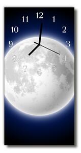 Zegar Szklany Pionowy Wszechświat Księżyc kosmos kolorowy