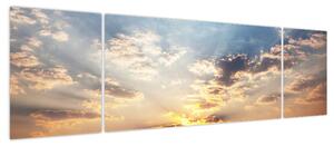 Obraz - Słonie wędrujące po sawannie (170x50 cm)