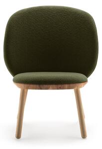 Zielony wełniany fotel EMKO Naïve