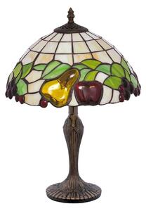 Witrażowa lampa stołowa w stylu retro - 3X S947 E1-K73