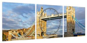 Obraz - Tower Bridge (z zegarem) (90x30 cm)