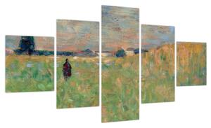 Obraz - Georges Seurat, A Summer Landscape, reprodukcje (125x70 cm)