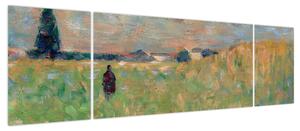 Obraz - Georges Seurat, A Summer Landscape, reprodukcje (170x50 cm)