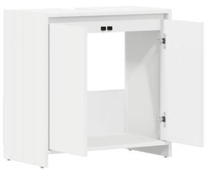Szafka łazienkowa, biała, 60x33x61 cm, materiał drewnopochodny