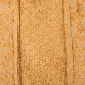 Zestaw 2 poduszek dekoracyjnych z wiskozy 45 x 45 cm żółty Kavalam Beliani
