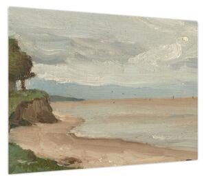 Obraz - Jean-Baptiste-Camille Corot, Beach Near Etretat, reprodukcje (70x50 cm)