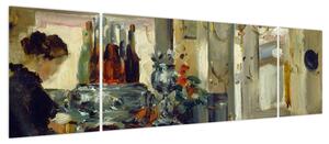 Obraz - Style of Edouard Manet, Bon Bock Cafe, reprodukcje (170x50 cm)