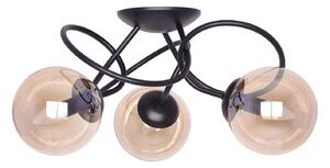Sufitowa lampa z bursztynowymi kloszami L1-W46