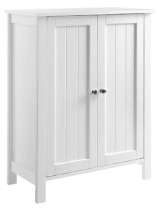 Biała szafka łazienkowa z drzwiczkami Songmics, szer. 60 cm