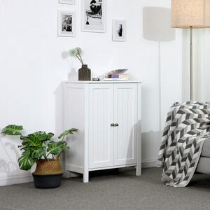 Biała szafka łazienkowa z drzwiczkami Songmics, szer. 60 cm