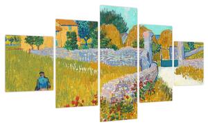 Obraz - Vincent van Gogh, Farmhouse in Provence, reprodukcje (125x70 cm)