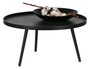 Czarny stolik WOOOD Mesa, Ø 78 cm