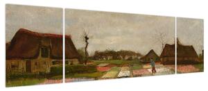 Obraz - Vincent van Gogh, Flower Beds in Holland, reprodukcje (170x50 cm)