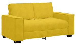 Sofa 2-osobowa, Å¼Ã³Åta, 160x78x84 cm, tapicerowana aksamitem