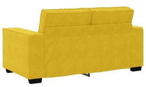 Sofa 2-osobowa, Å¼Ã³Åta, 160x78x84 cm, tapicerowana aksamitem