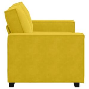 Sofa 2-osobowa, Å¼Ã³Åta, 160x78x84 cm, tapicerowana aksamitem
