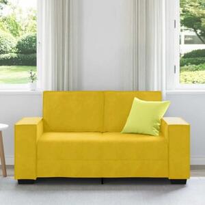 Sofa 2-osobowa, Å¼Ã³Åta, 160x78x84 cm, tapicerowana aksamitem