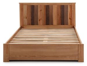 Łóżko z szufladą i nogami z drewna sosnowego Marckeric Maude, 140 x 190 cm