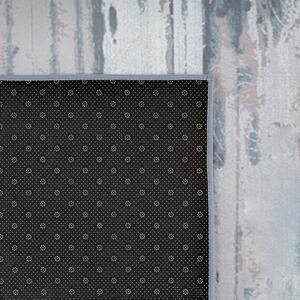 Dywan chodnik prostokątny 80x150 cm abstrakcyjny wzór beżowo-szary Dallica Beliani