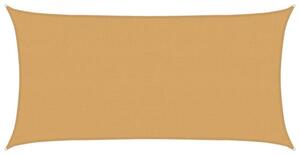 Żagiel przeciwsłoneczny, 160 g/m², piaskowy, 2,5x5 m, hdpe