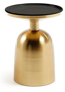 Stolik w złotym kolorze Kave Home Physic, ø 37 cm