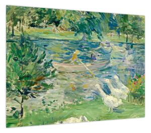 Obraz - Berthe Morisot, Girl in a Boat with Geese, reprodukcje (70x50 cm)