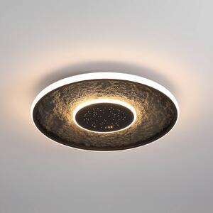Searchlight Lampa sufitowa LED Lumadisc, możliwość ściemniania, czarny, salon / jadalnia, metal, nowoczesny