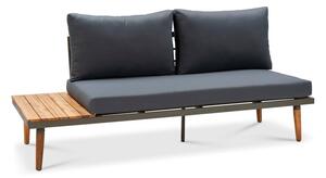 Szara sofa ogrodowa z konstrukcją z drewna akacji Bonami Selection Lustio