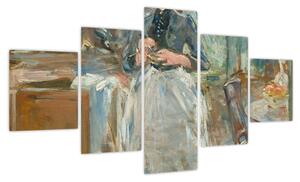 Obraz - Berthe Morisoti, In the Dining Room, reprodukcje (125x70 cm)