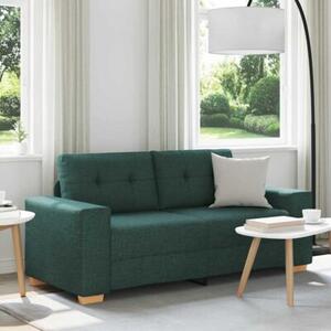 Sofa dwuosobowa, ciemnozielona, 180x77x82 cm, tkanina
